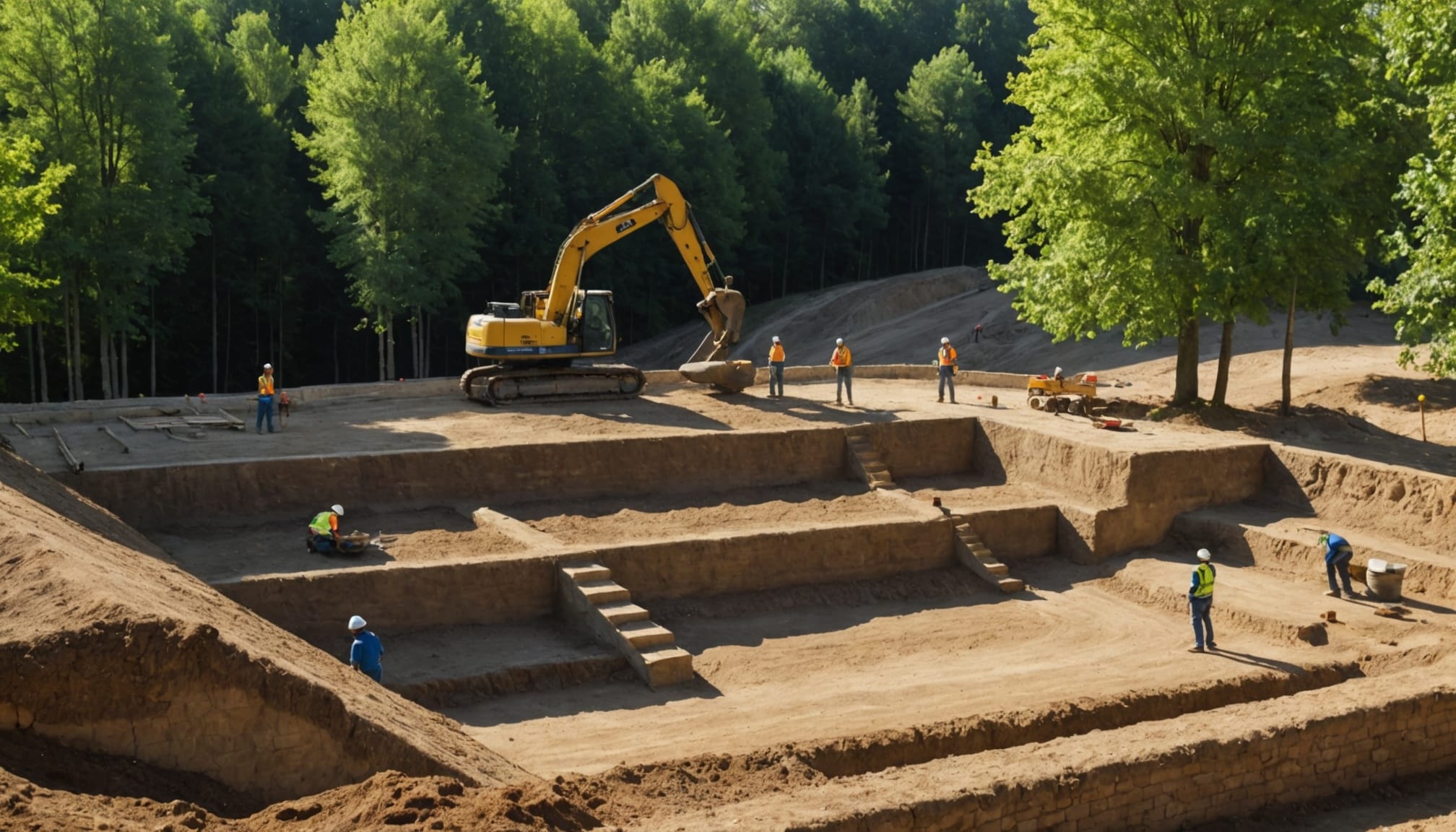 Terrains excavés par des artisans à Montauban